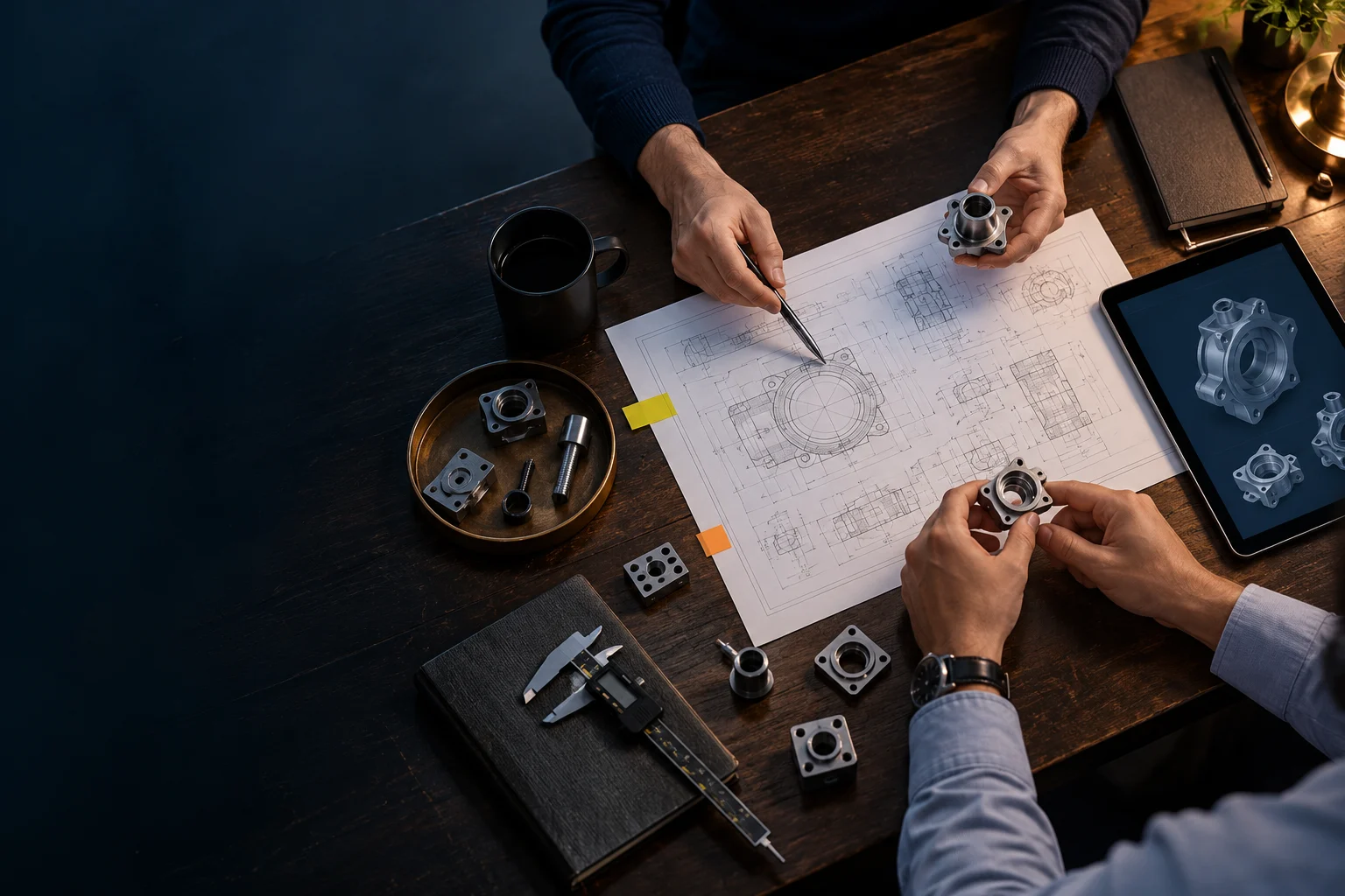 Illustrative sourcing and product requirement scene