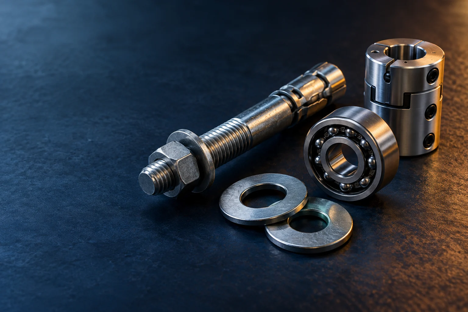 Illustrative industrial hardware product scene