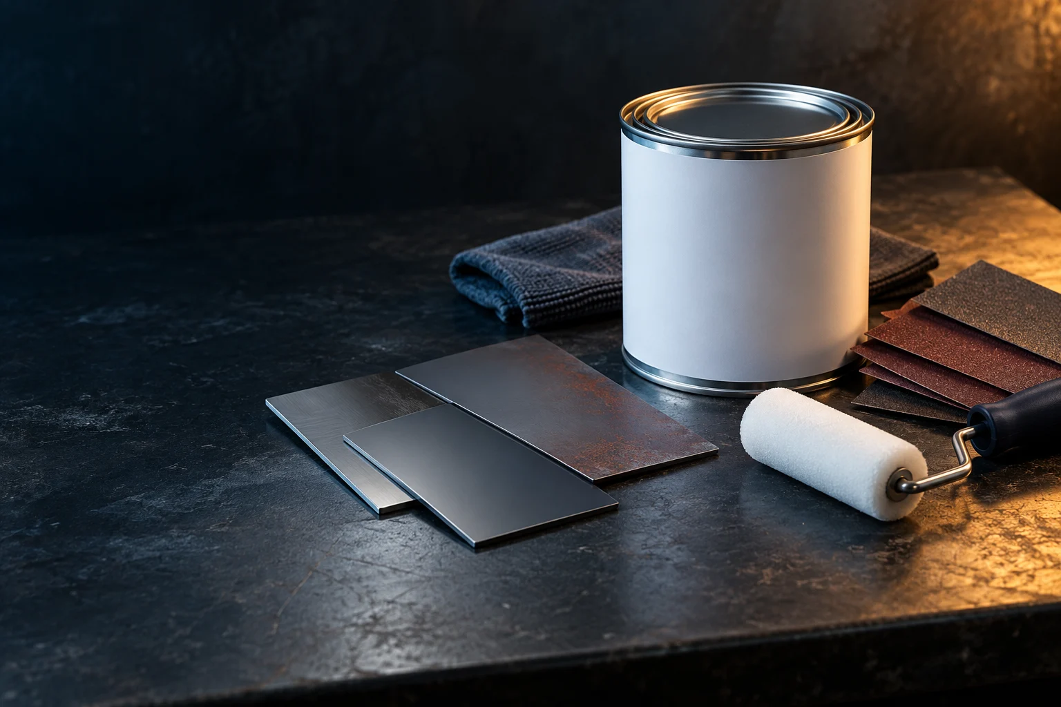 Illustrative shipyard consumables & coatings product scene