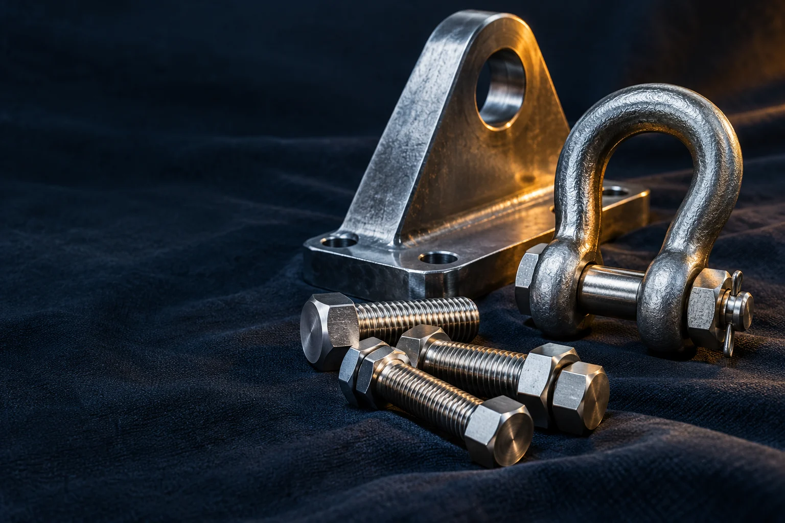 Illustrative shipbuilding hardware & fasteners product scene