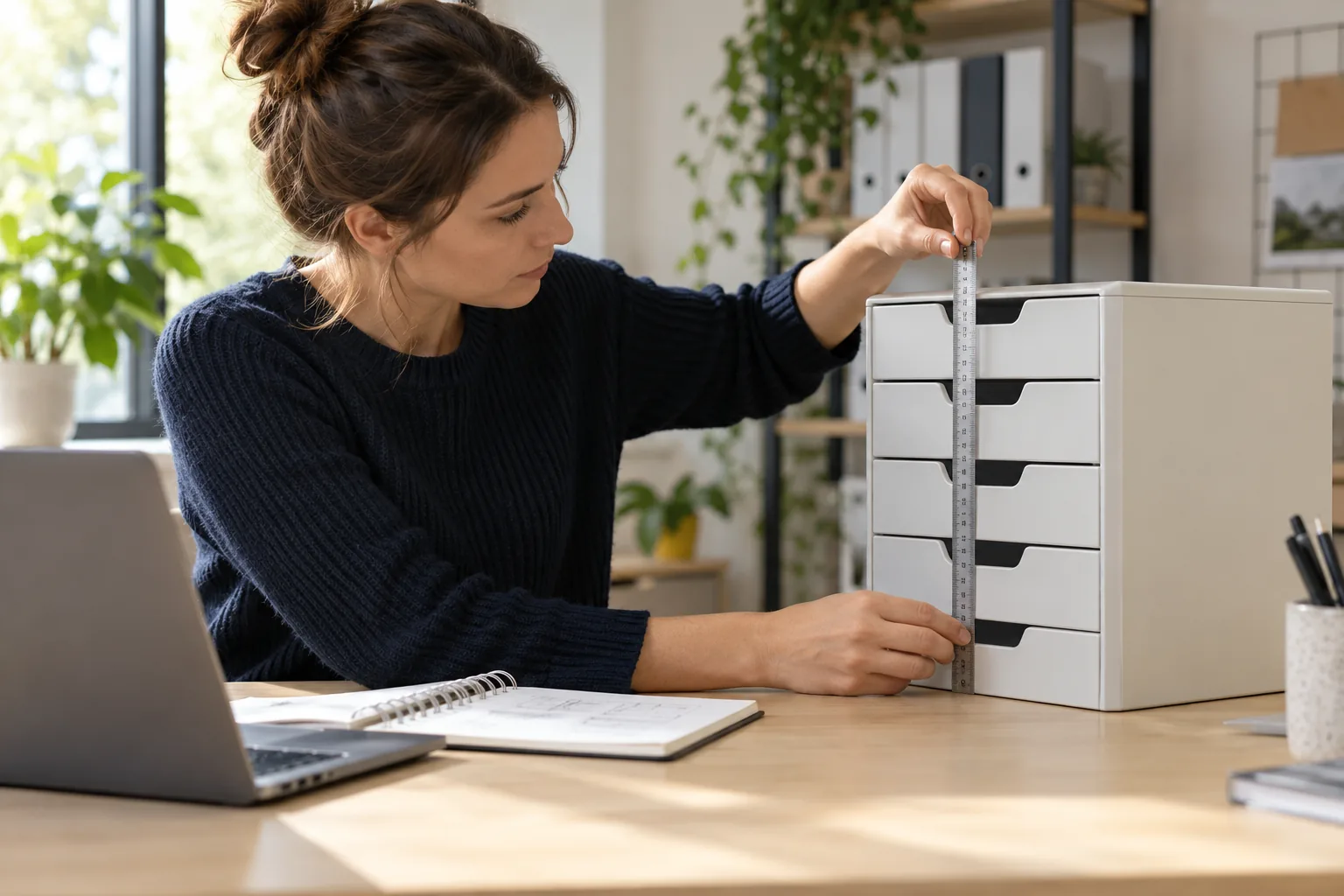 Illustrative office organization & workplace basics products and requirement review