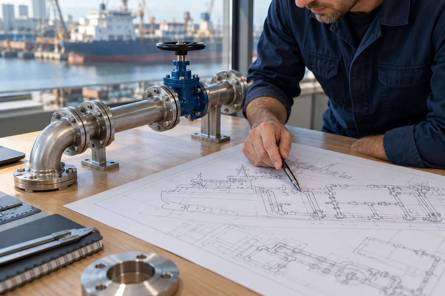 Illustrative marine piping & valves products and requirement review