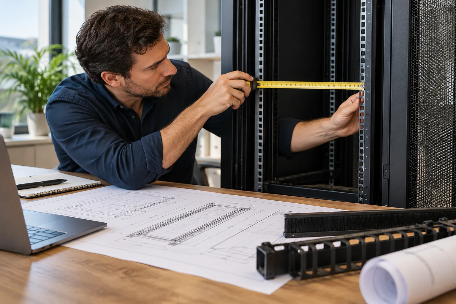 Illustrative racks, cabinets & cable management products and requirement review