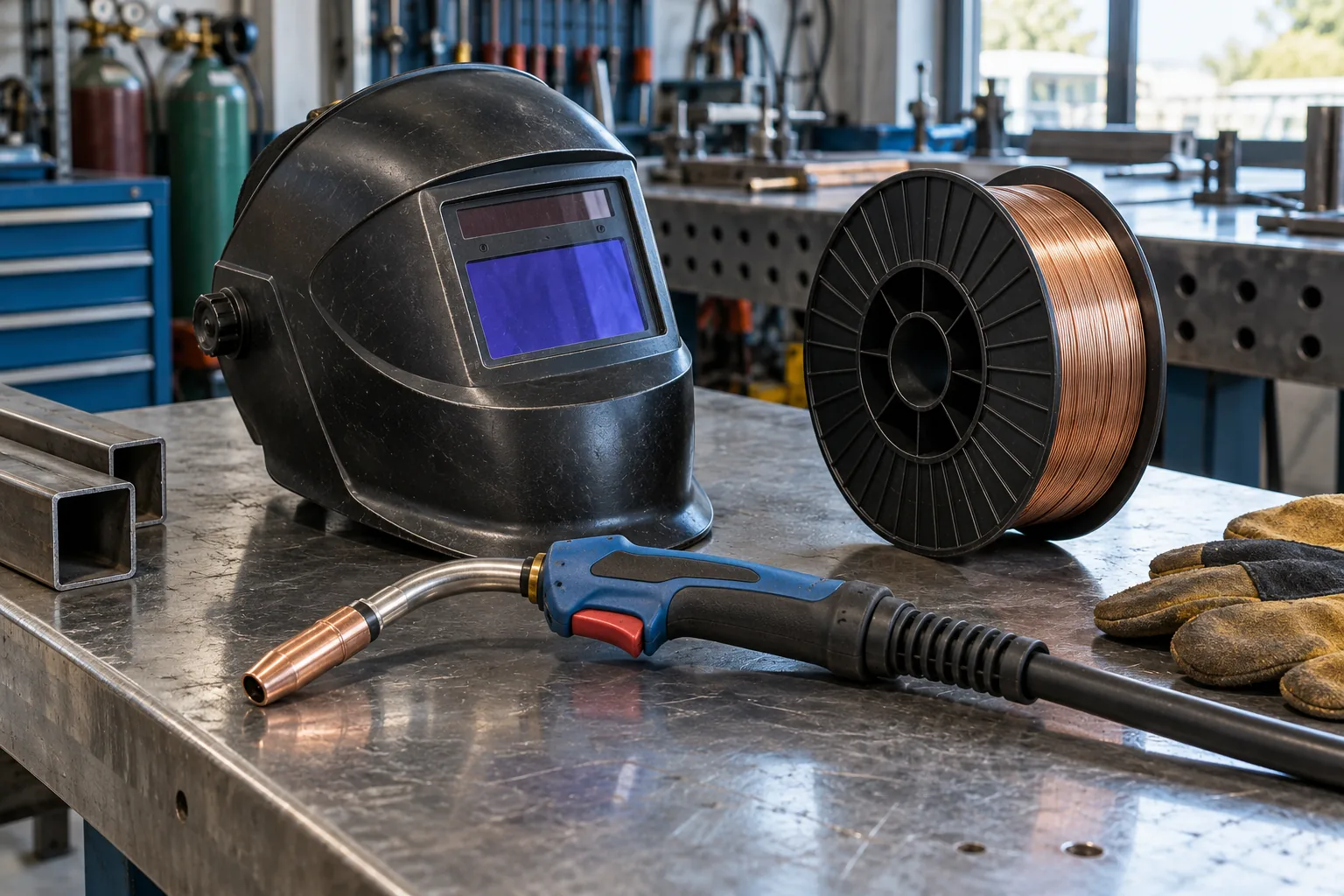 Illustrative Welding Supplies scene