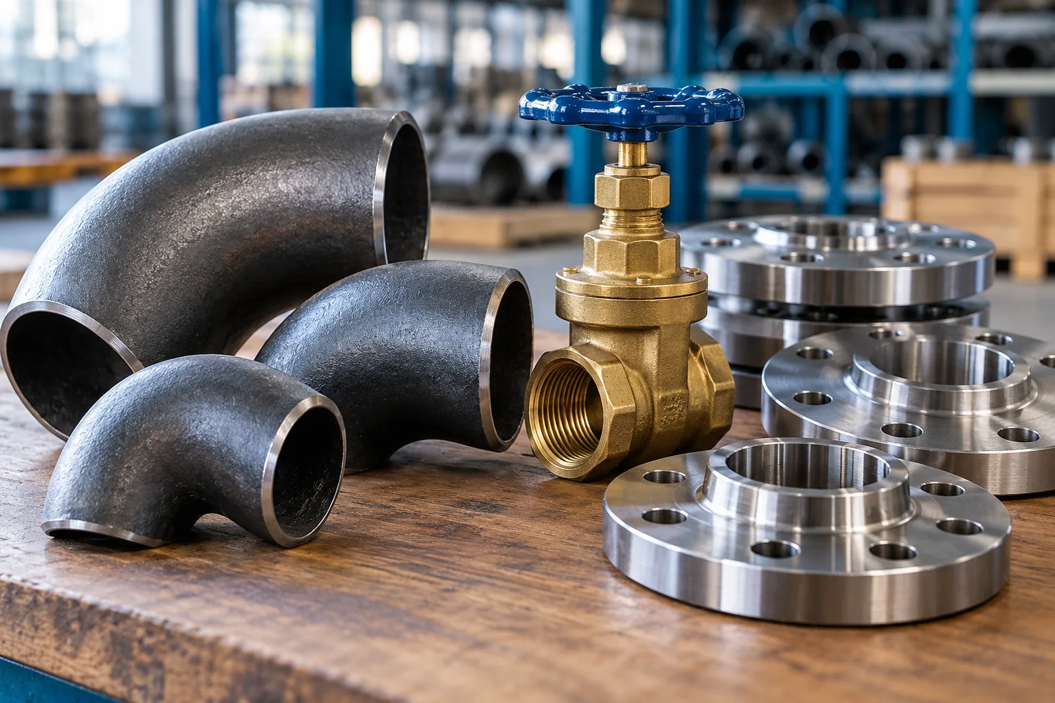 Illustrative Pipes, Valves & Fittings scene
